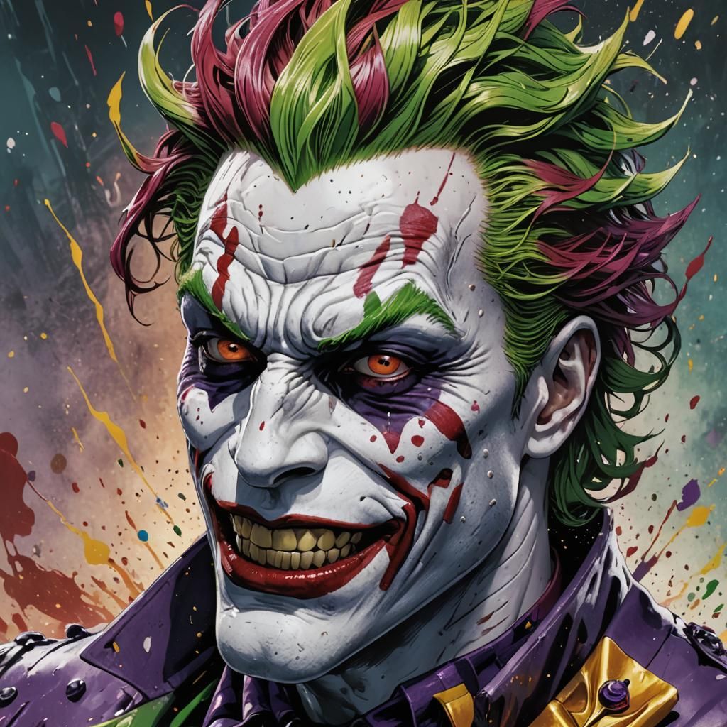 Hisoka (HunteXHunter) merged Joker (DC comics) - AI Generated Artwork ...