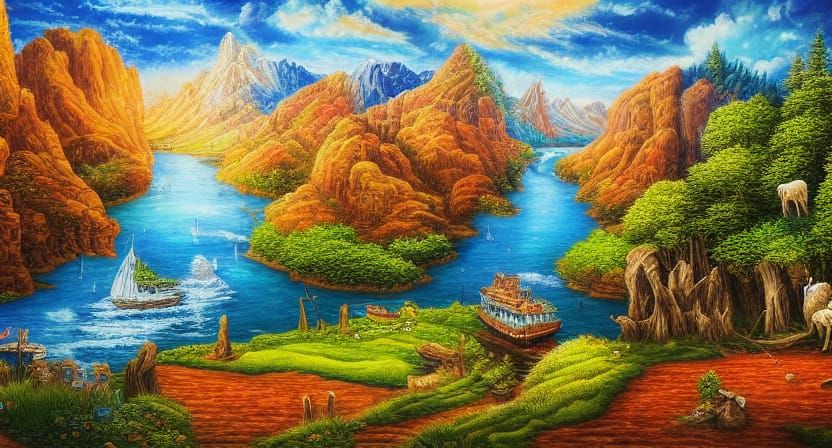 extremely detailed masterpiece landscape