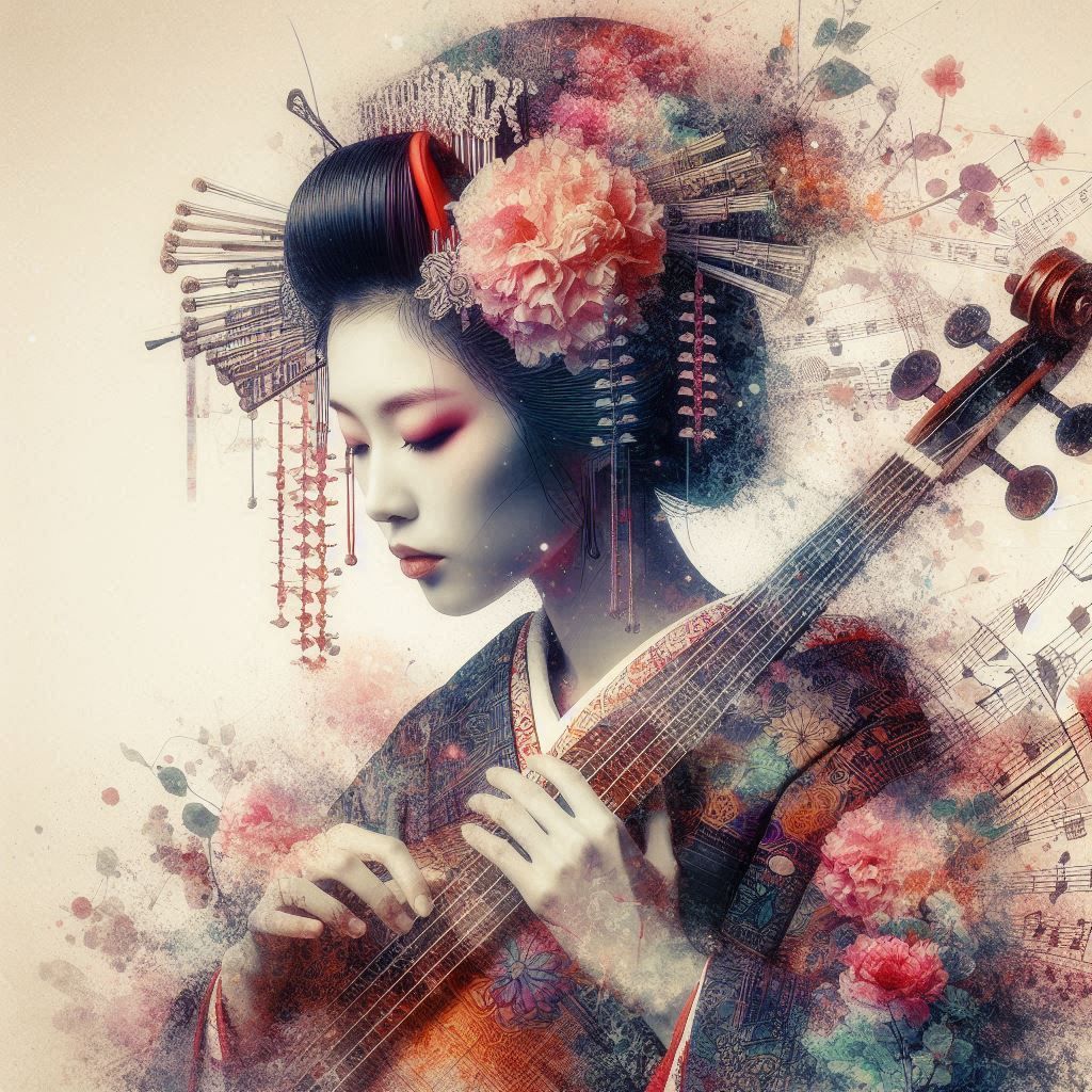 double exposure beautiful fantasy DALL-E 3 portrait landscap...