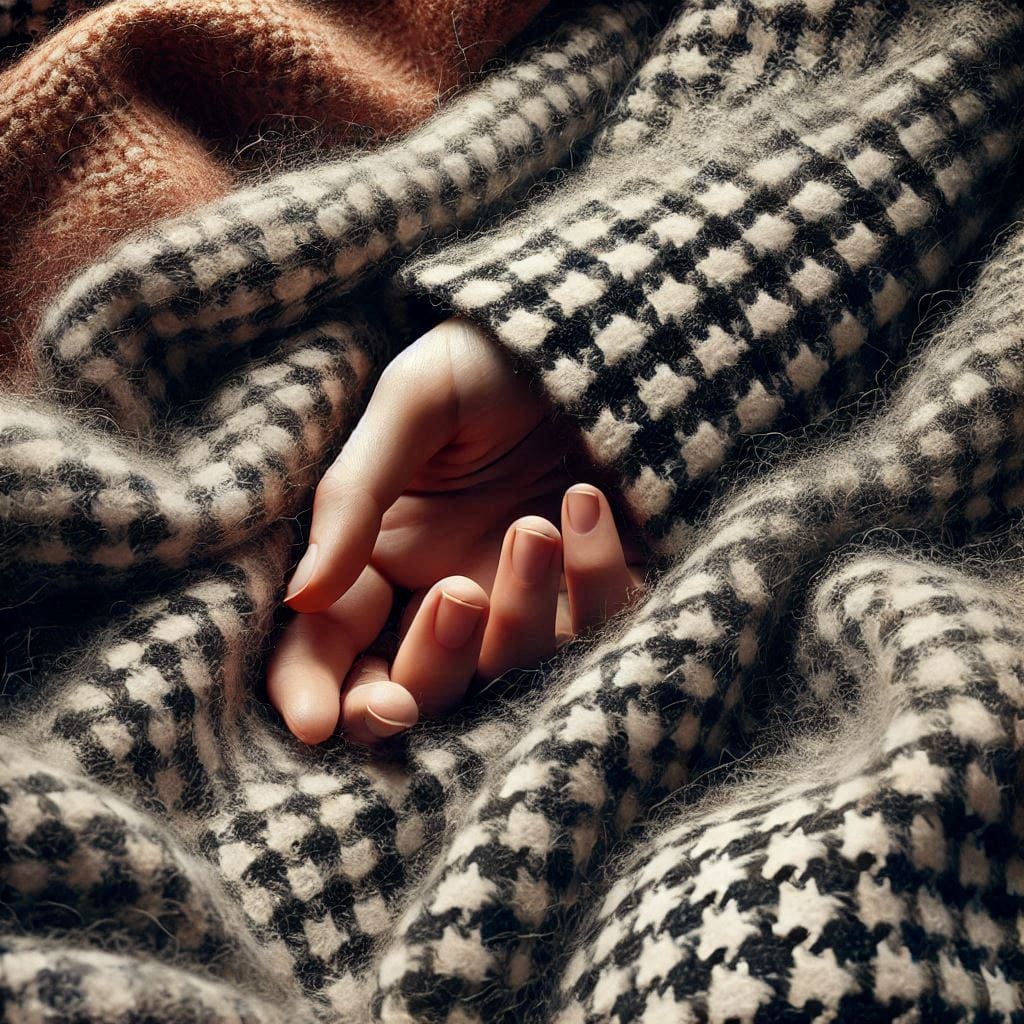 Mystery of the houndstooth hand