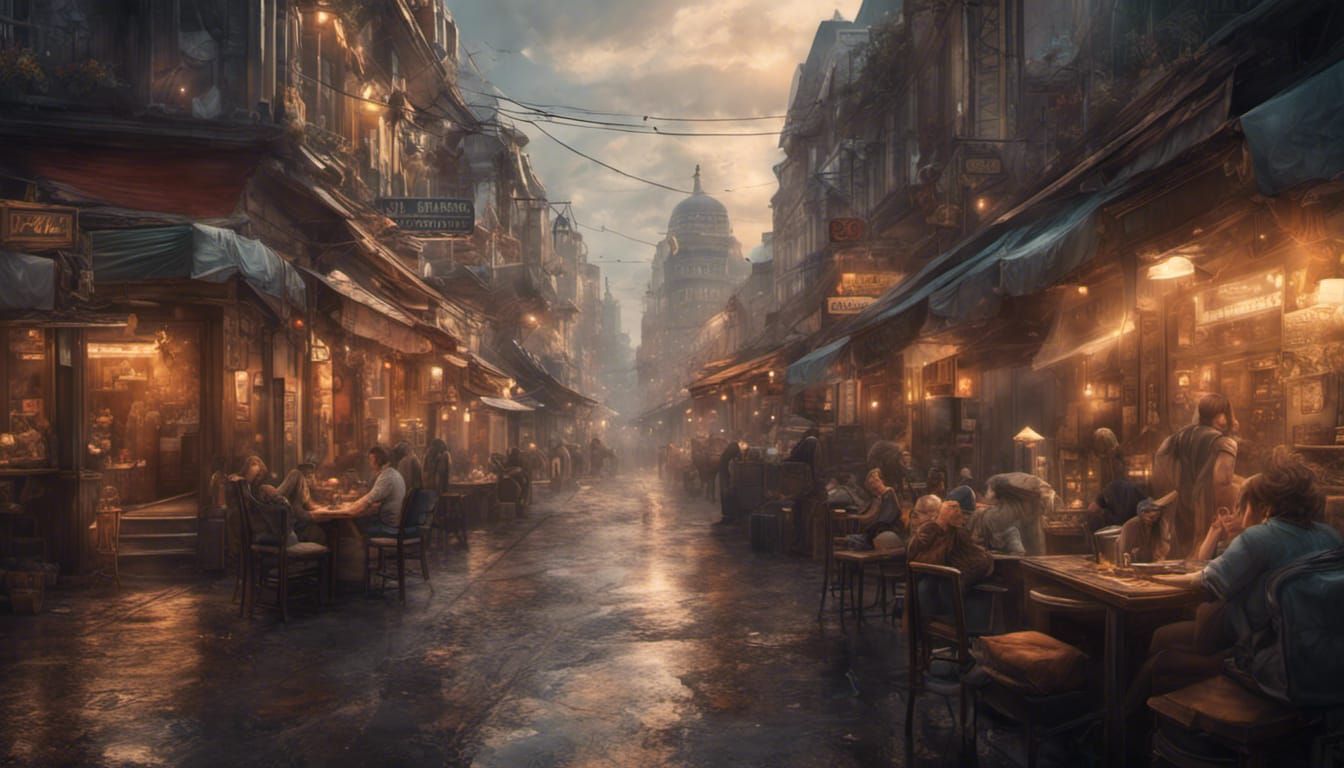 Cafe in the Restaurant District