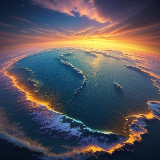 fiery ocean