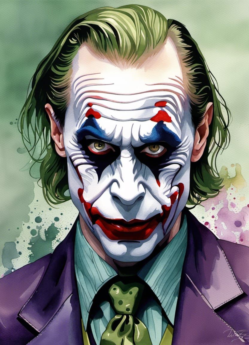 Steve Buscemi as The Joker - AI Generated Artwork - NightCafe Creator