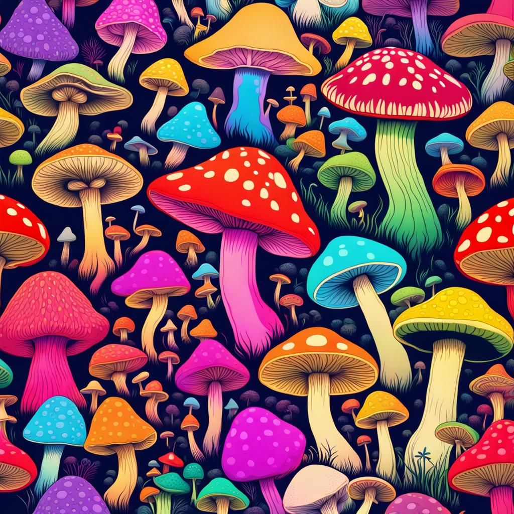 Just Some Shrooms - AI Generated Artwork - NightCafe Creator