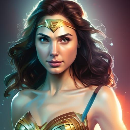 Gal Gadot head and shoulders portrait, 8k resolution concept art ...