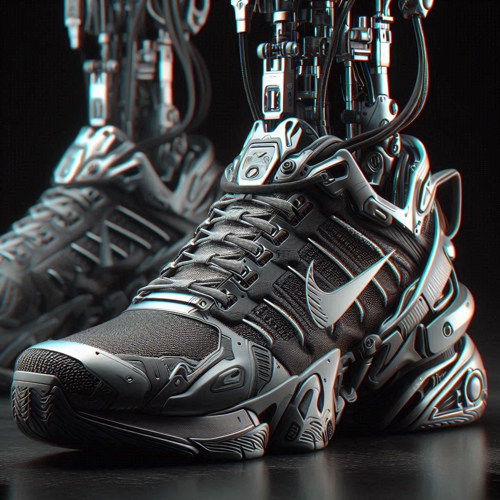 'Fake Nike advertisements'- Noir Tactical style Nikes