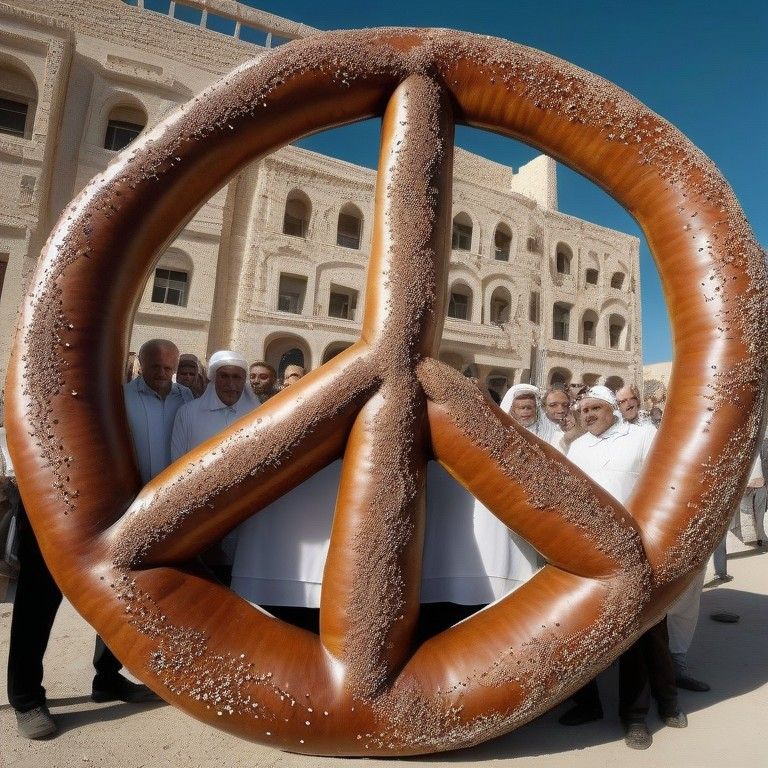 Pretzel Peace Sign