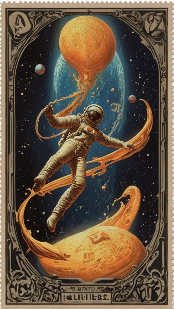 Retro SciFi Postal Stamps