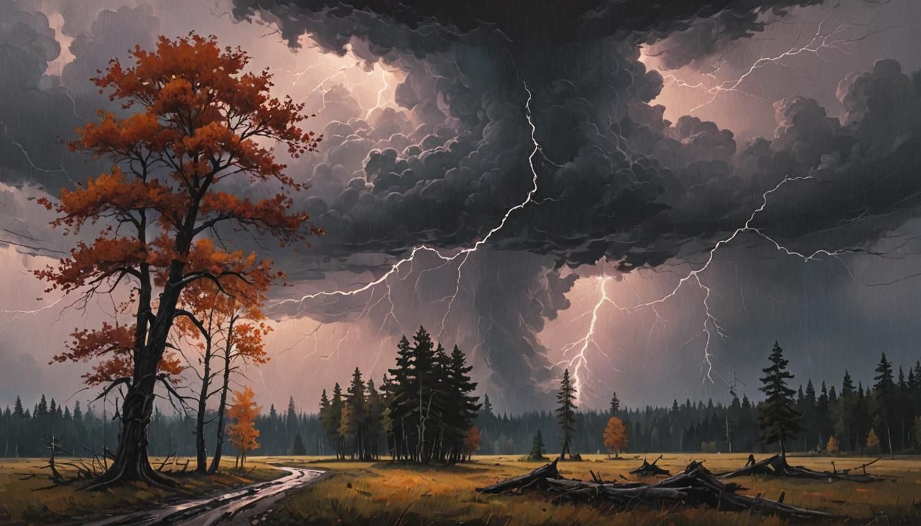 Fall and a storm!  by @Joris