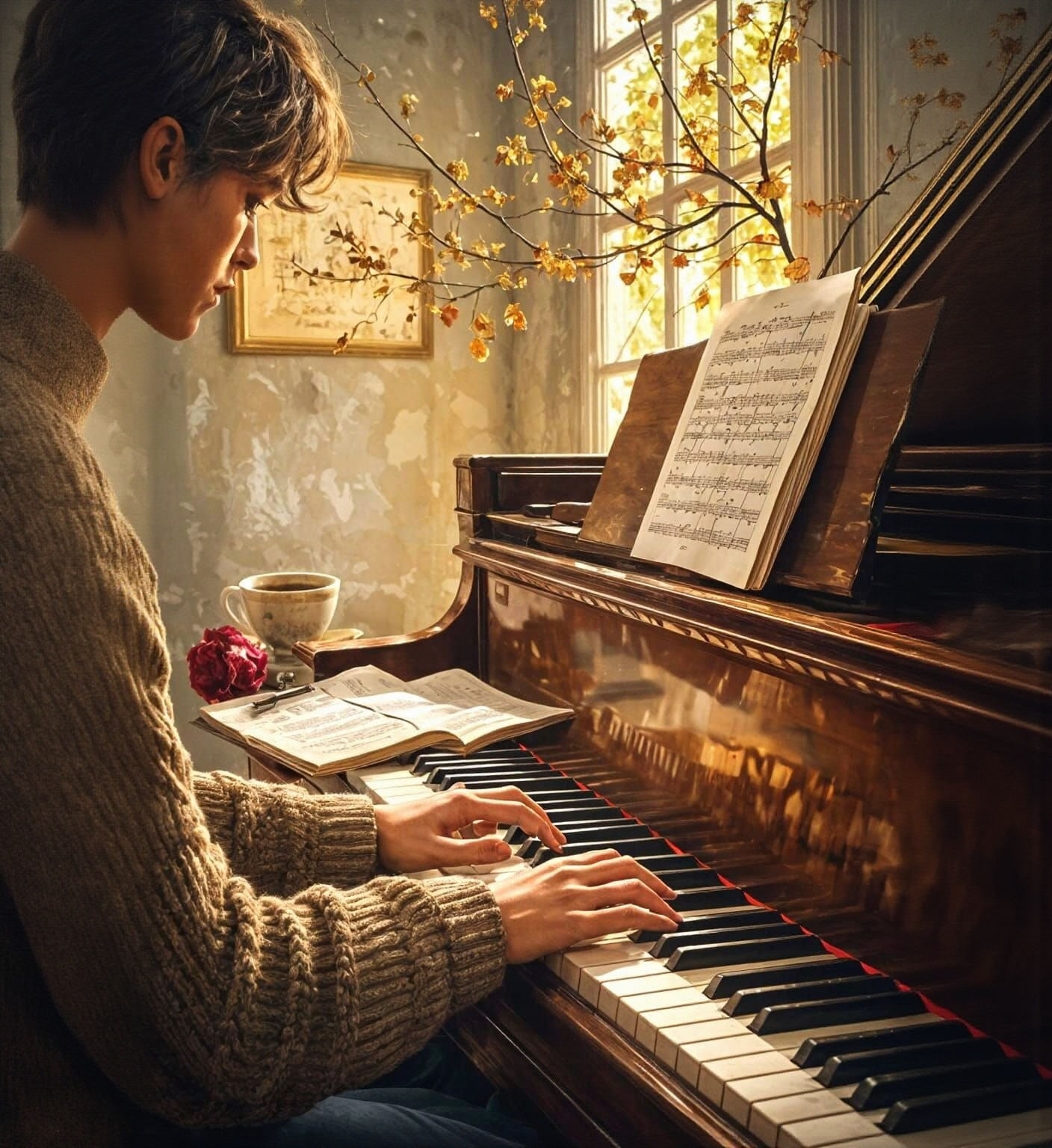 New Year, New Creative Me. A Creative Practice I Want to Try: Playing piano