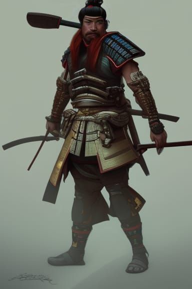 Portrait of a samurai