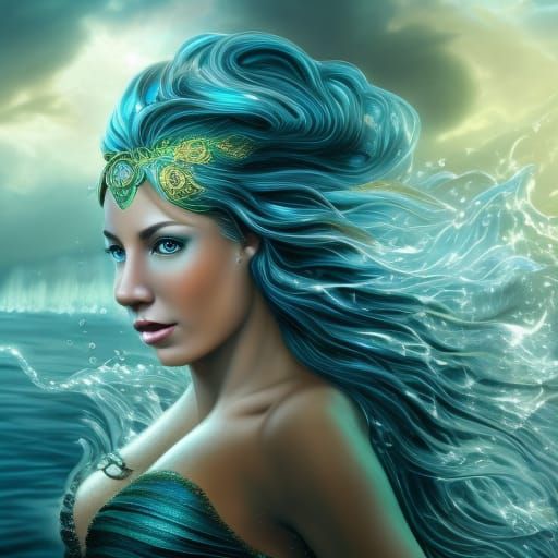 Water Goddess Ai Generated Artwork Nightcafe Creator 3853