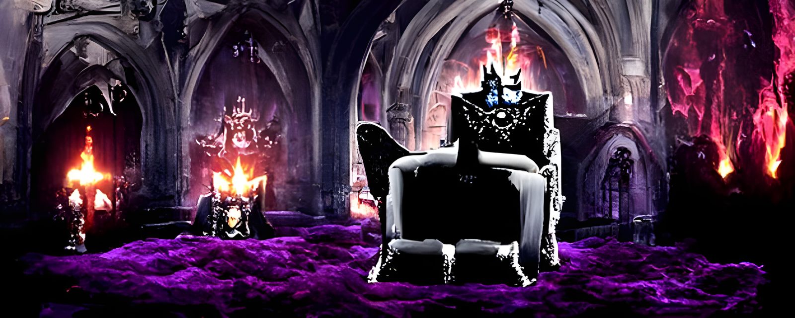 dark castle throne room