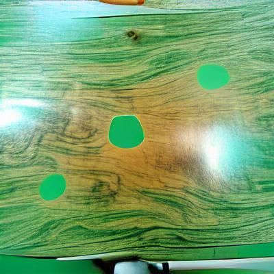 This is a Formica table, green is it’s color
