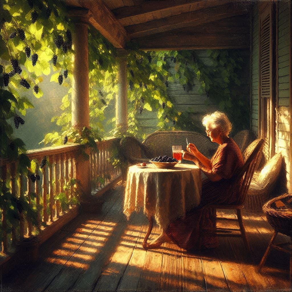 Granny on Porch 3