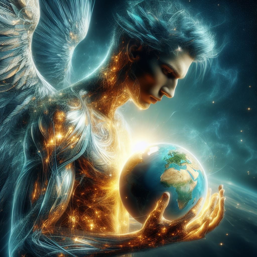 Angel of Life trying to heal the Earth