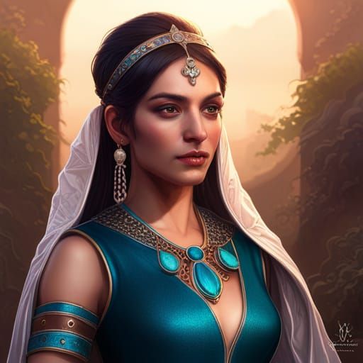 Persian Queen - AI Generated Artwork - NightCafe Creator