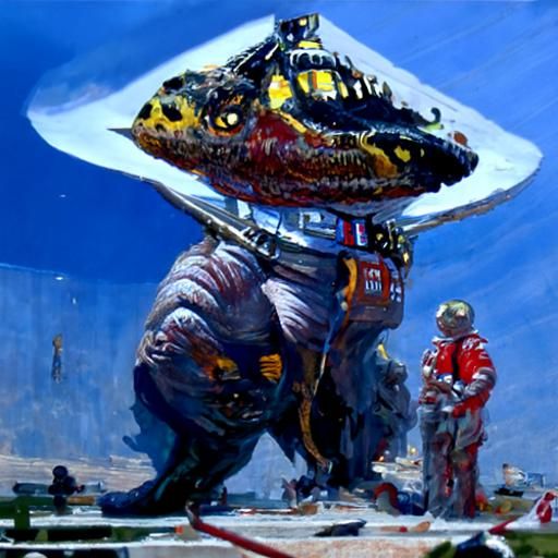 giant space lizard