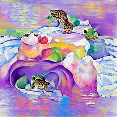 ice frog eating kittens