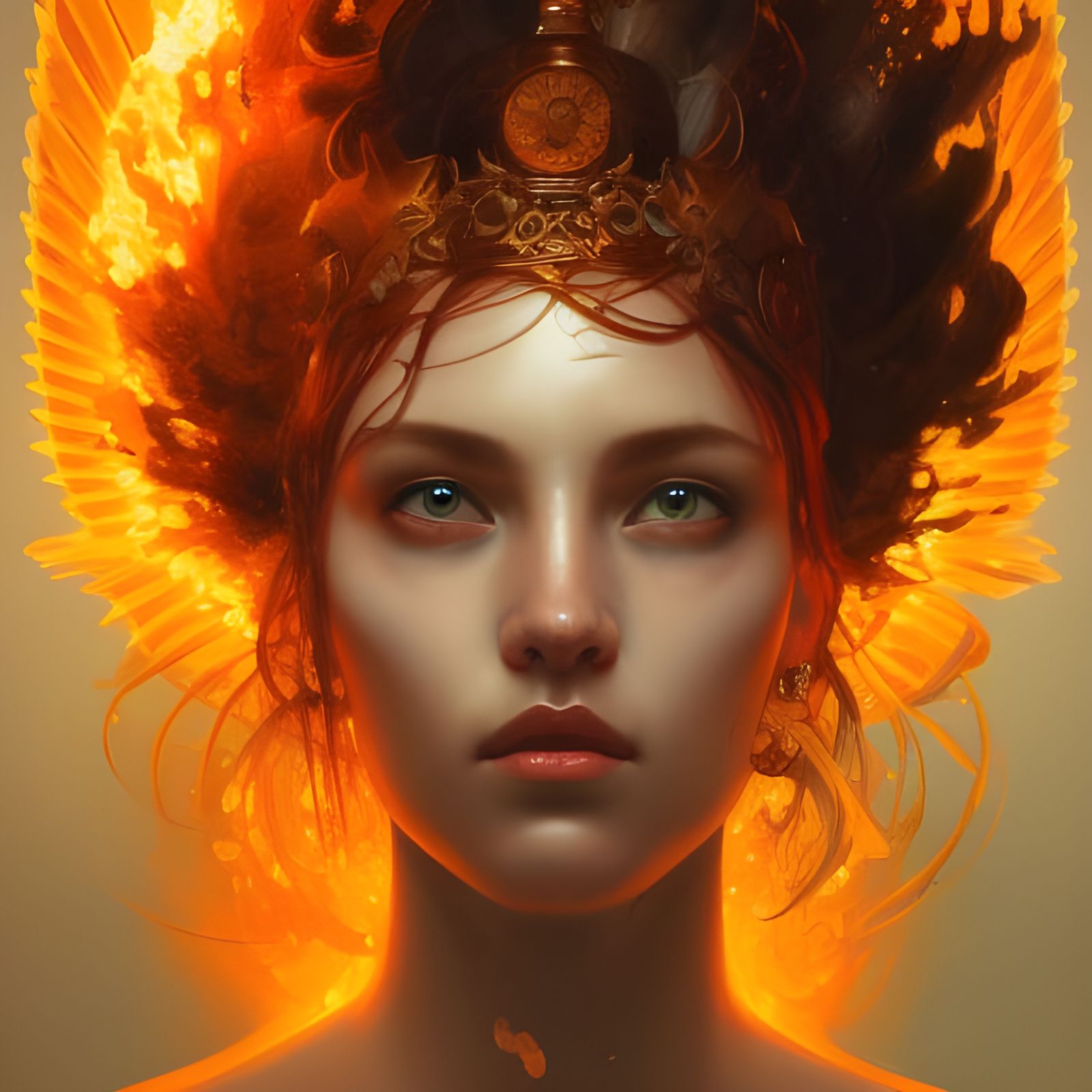 Fire Queen - AI Generated Artwork - NightCafe Creator