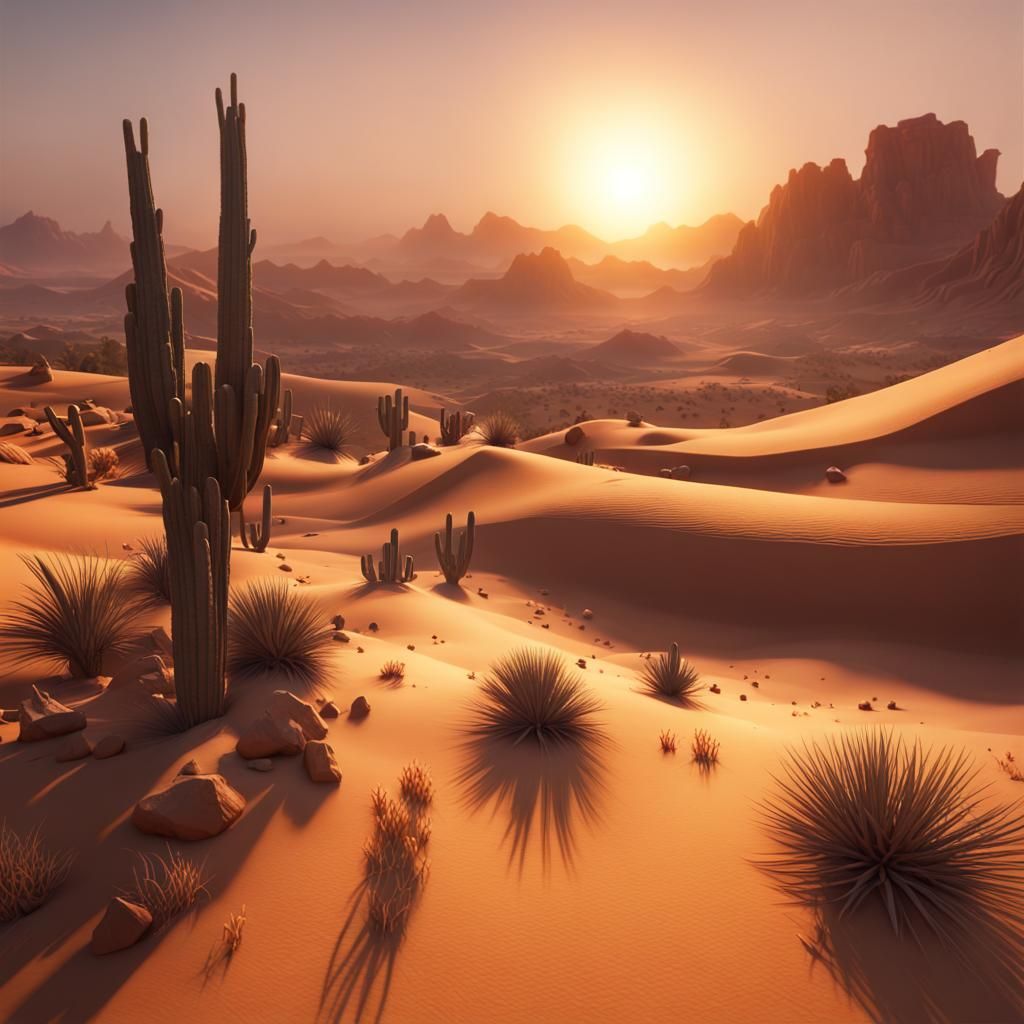 Sunrise over the desert  by @Barnet Boy
