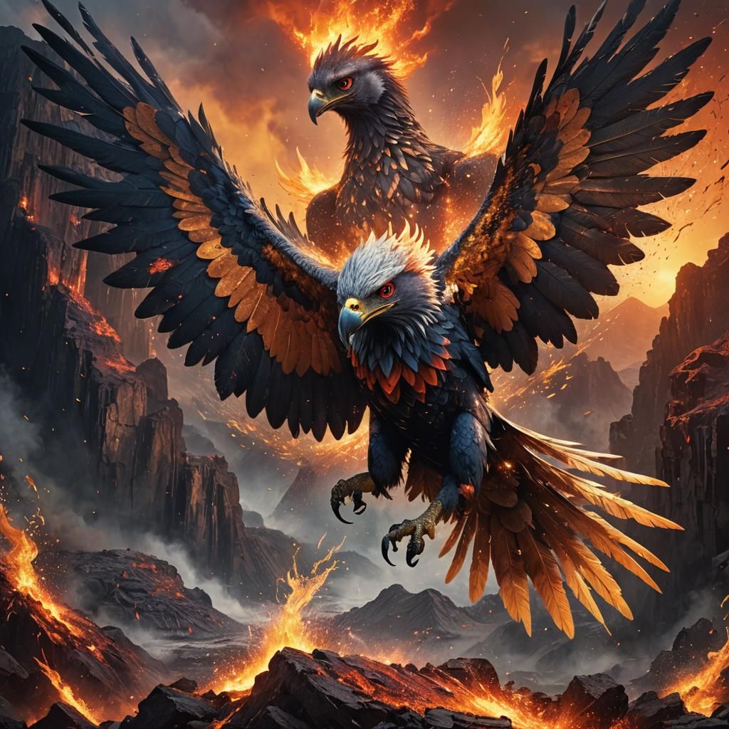 pheonix mixed with harpy eagle