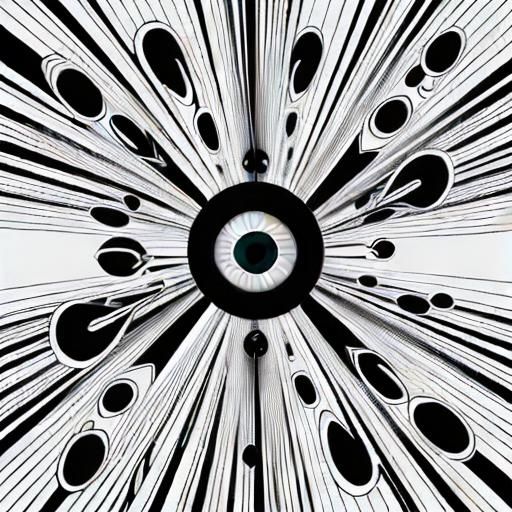 a black and white line art illustration in a cut-out style, ...