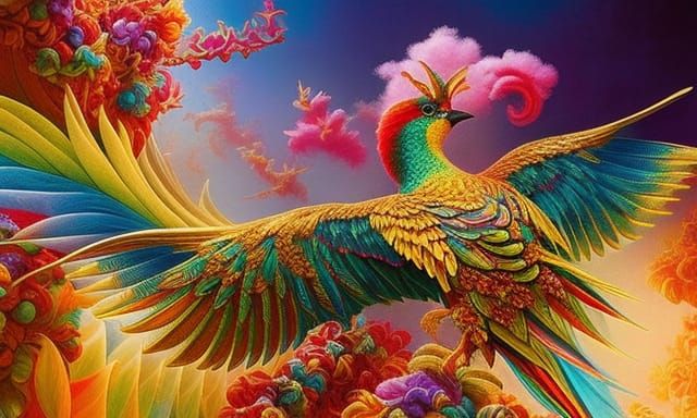 Cosmic Paradise Bird  by @Inner-Healing