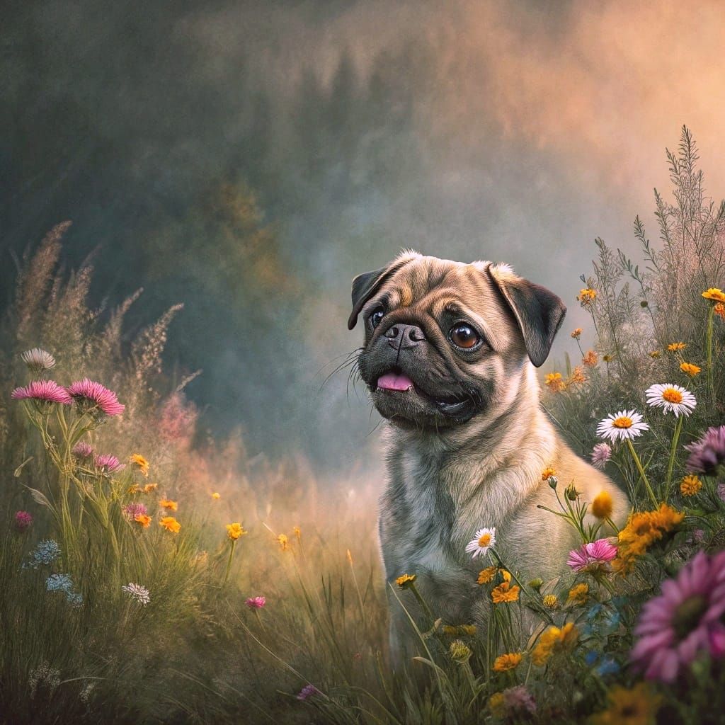 Puggie Flowers ๐ถ๐ถ
