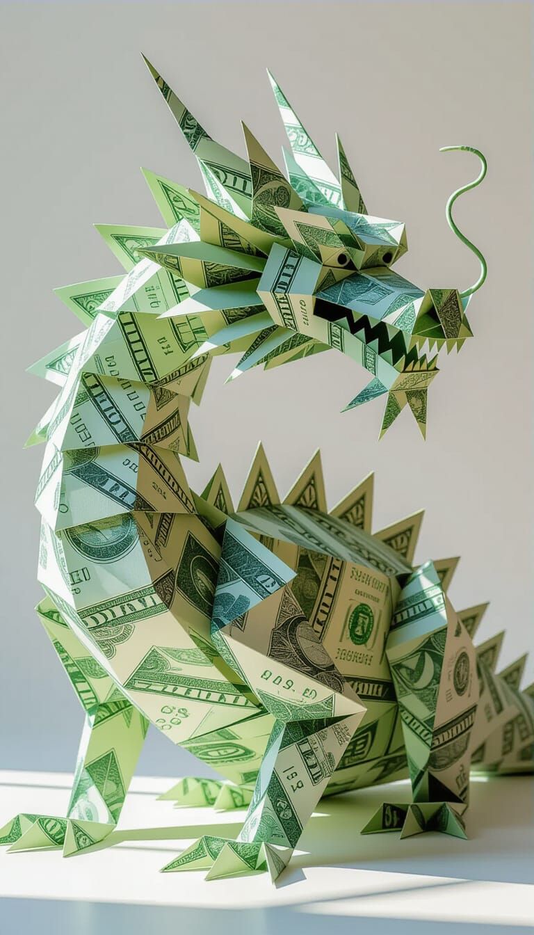 Origami Dragon   by @Jimmycostnothin