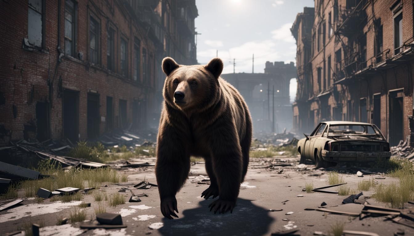 Apocalypse Bear AI Generated Artwork NightCafe Creator