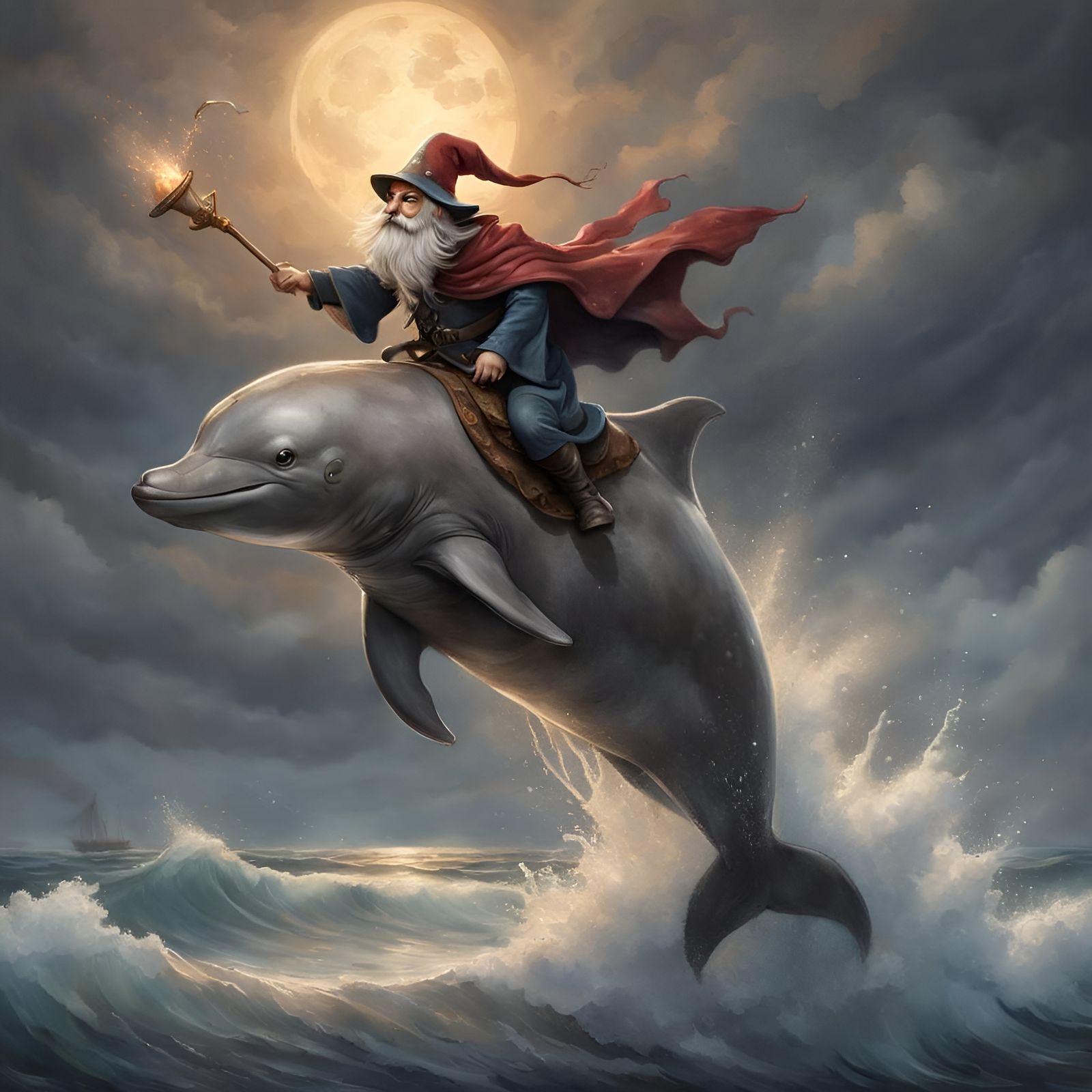 Fabled Ride of the Dolphin  by @lawrencelot