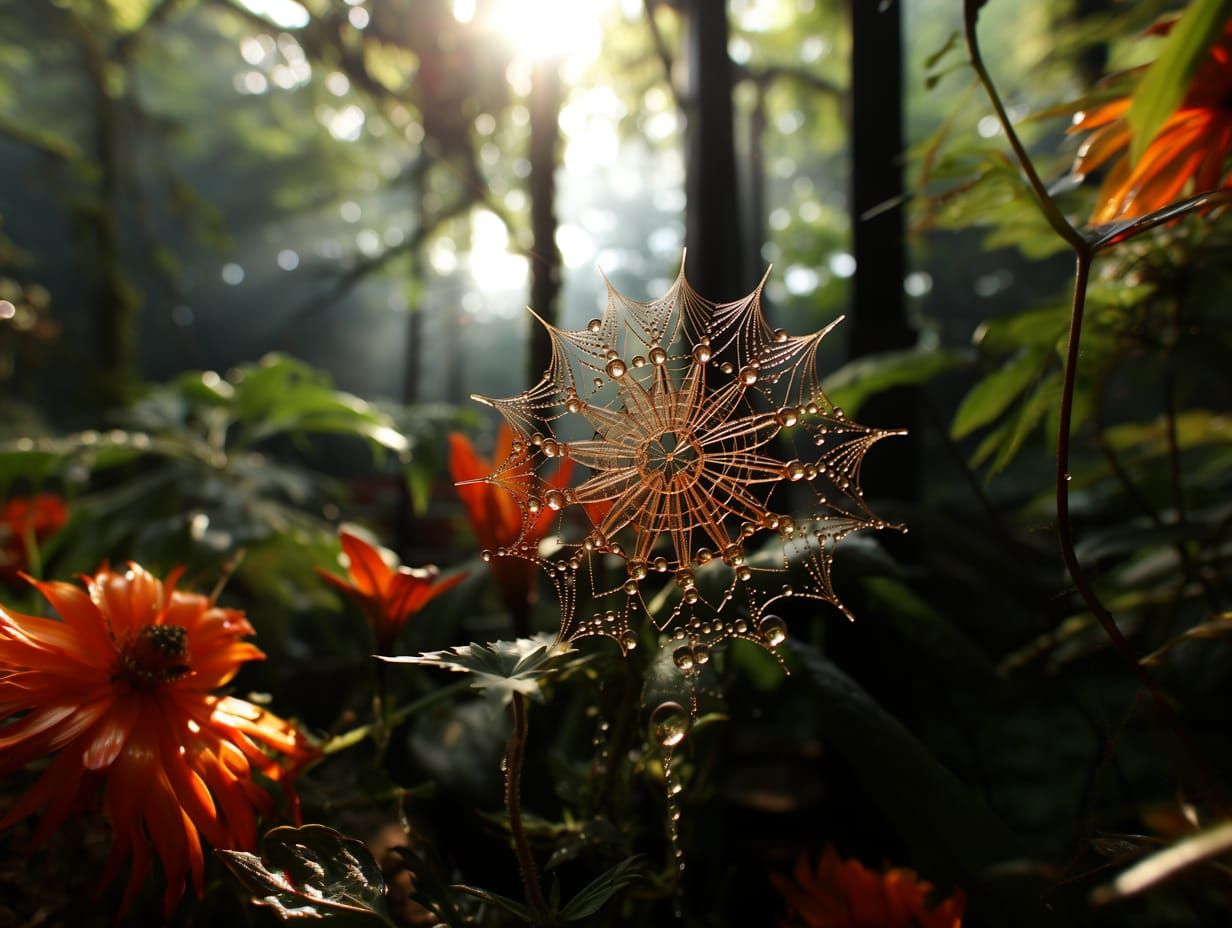 Magnificent spiderweb