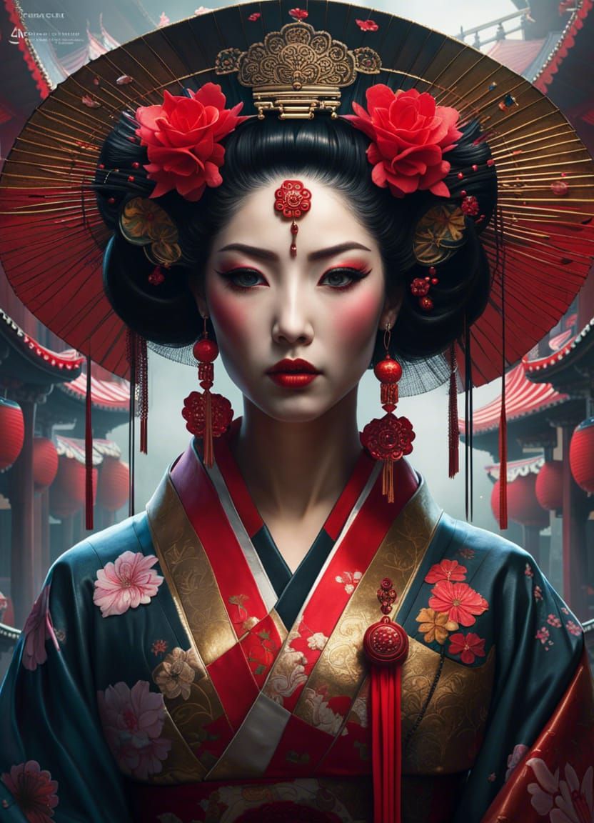 Geisha - AI Generated Artwork - NightCafe Creator