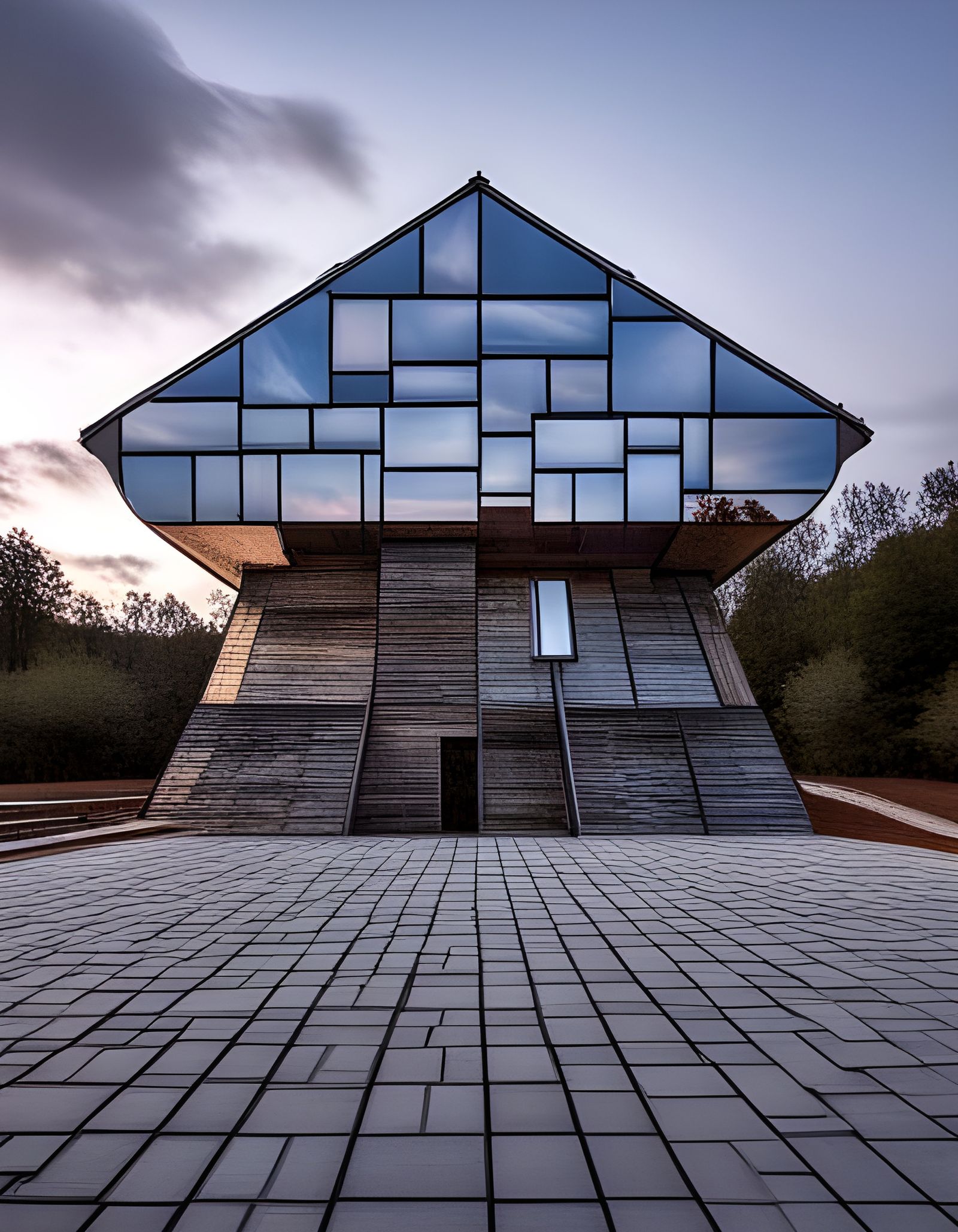 Abstract architectural house of mirrors  by @DarkStahl