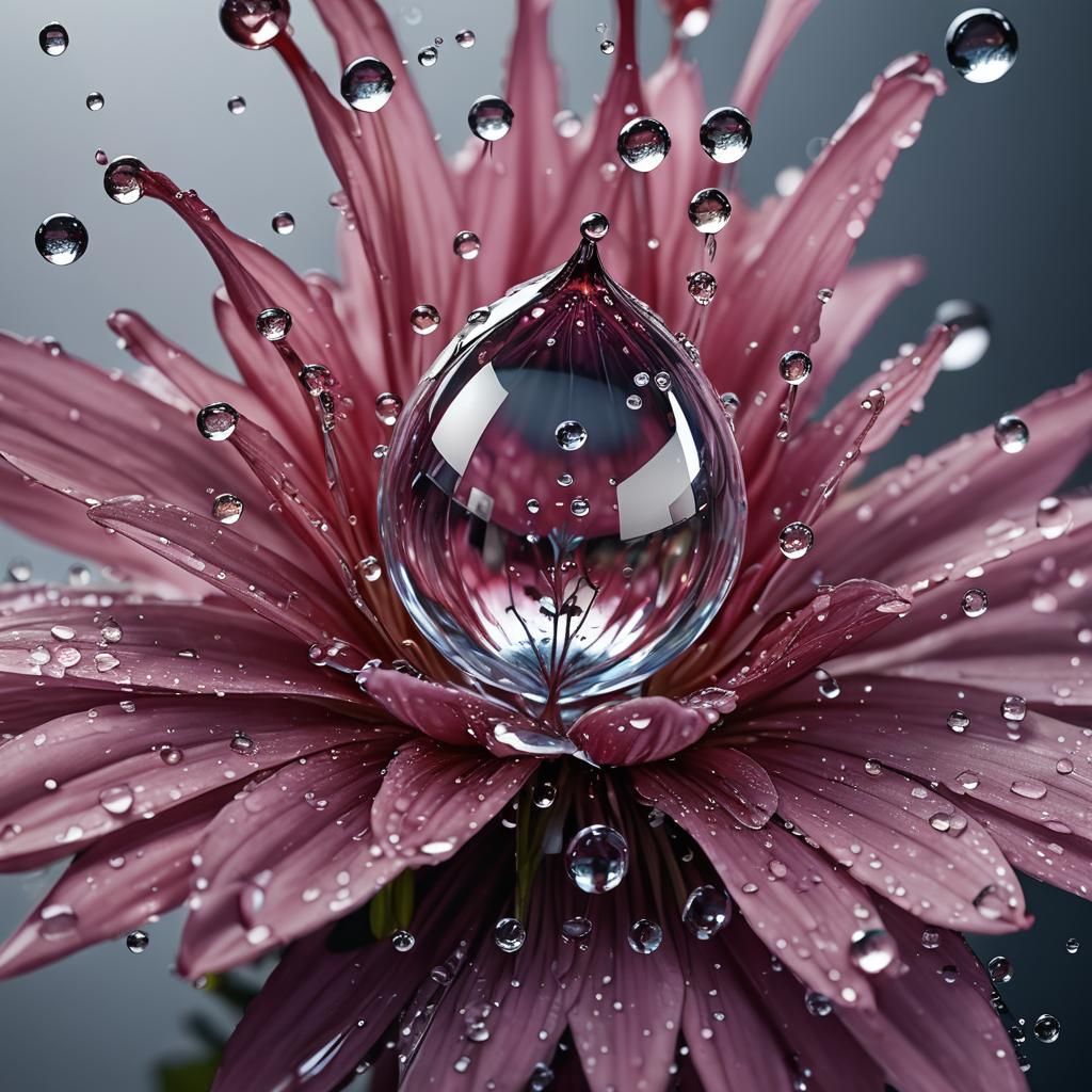 Droplet on a flower