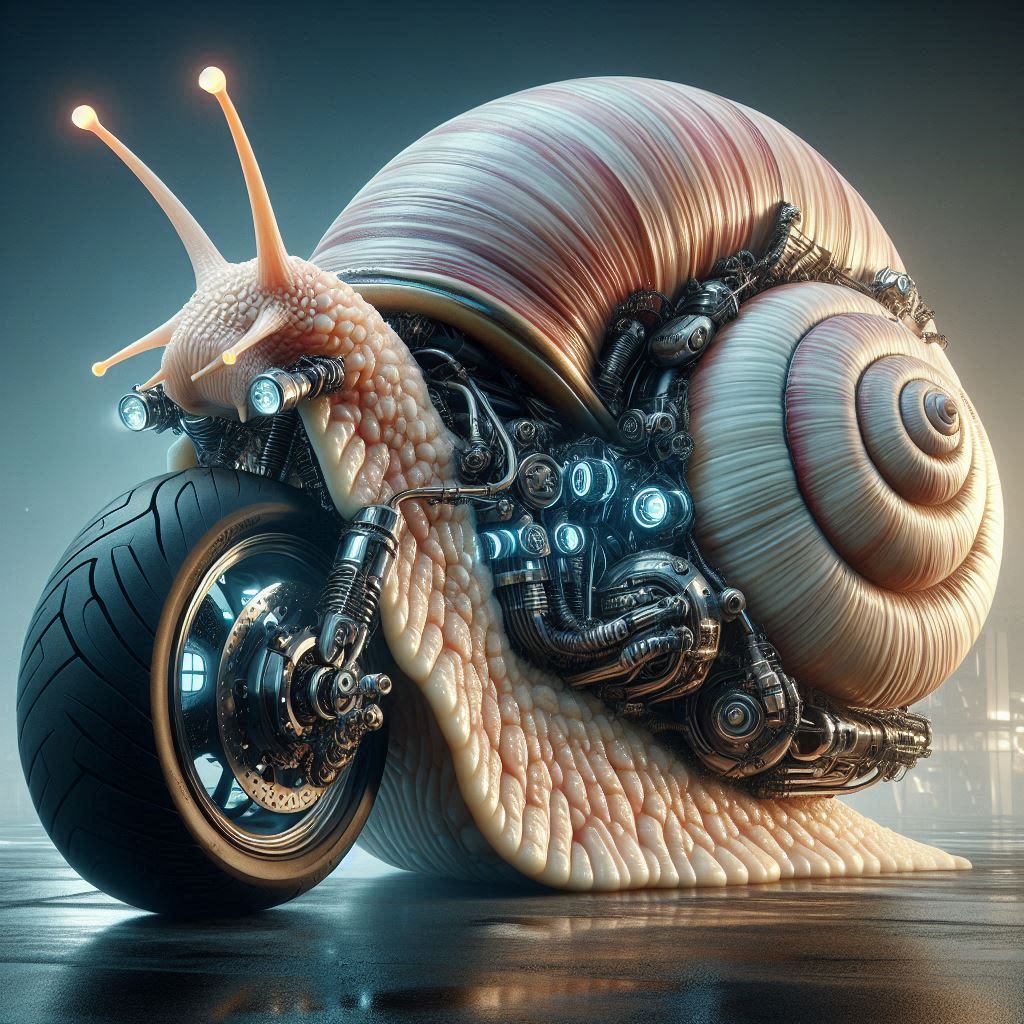 Aetherpunk Snail Motorcycle