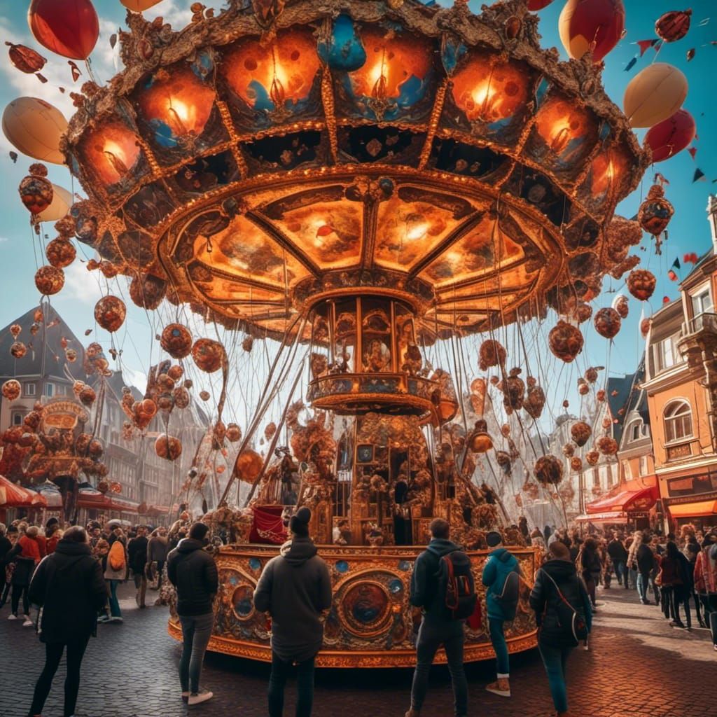 <lora:NC Hyperreal:1.0> It‘s carnival in Düsseldorf, Germany...