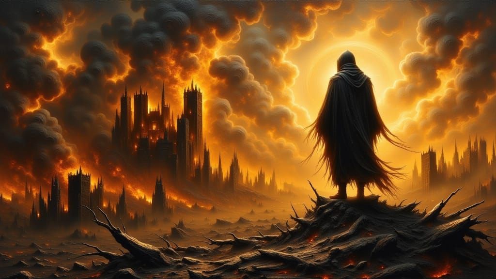 Apocalyptic aftermath of war