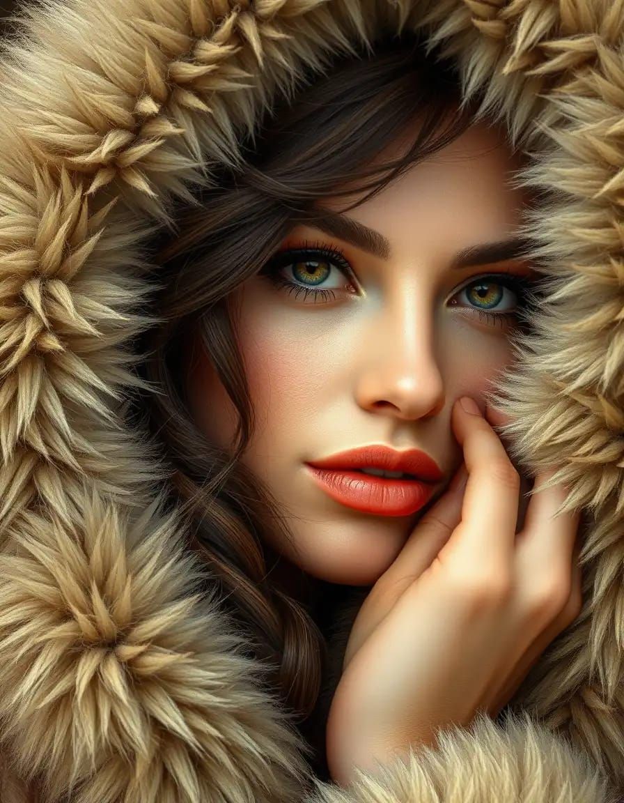 A beautiful woman's portrait