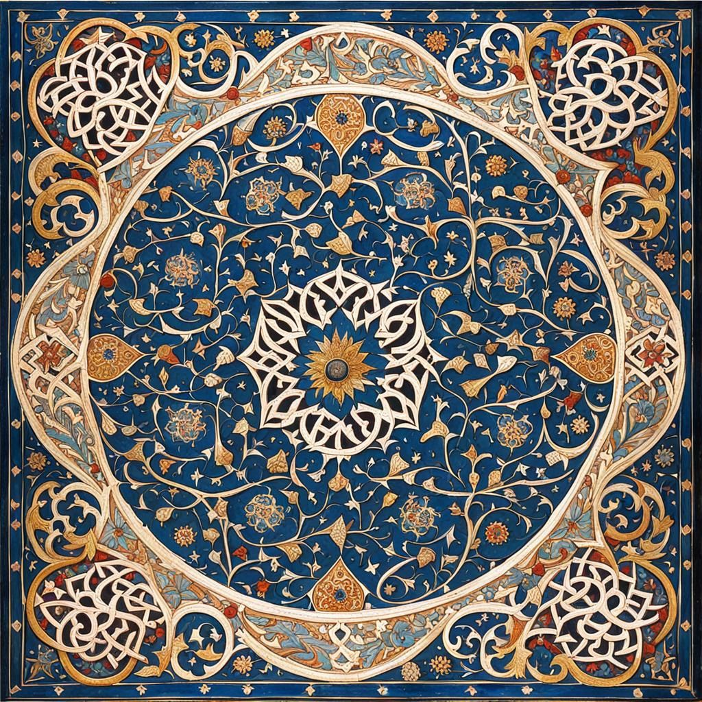 Medieval Mozarabic Geometric Art #3 - AI Generated Artwork - NightCafe ...