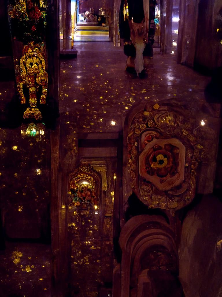 Walking Inside a Hindu Temple