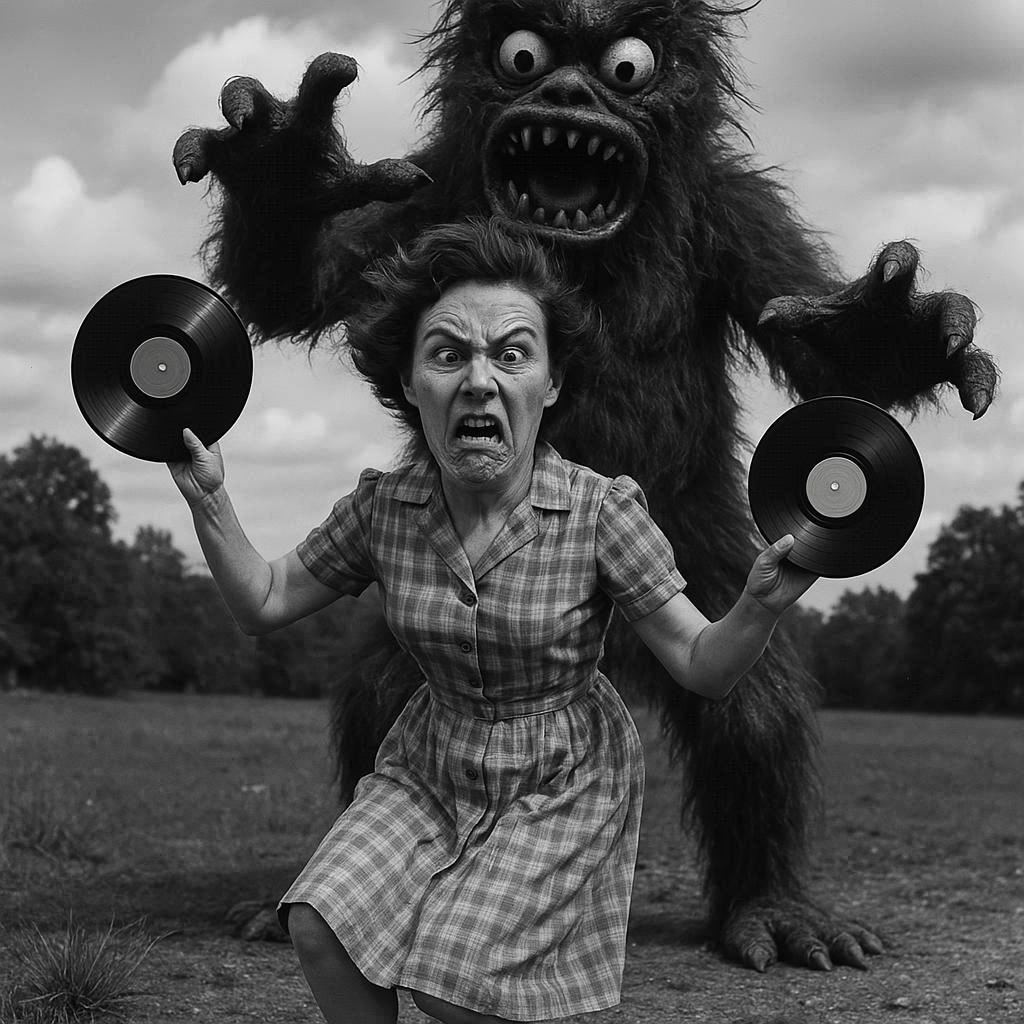 She stole his vinyl records