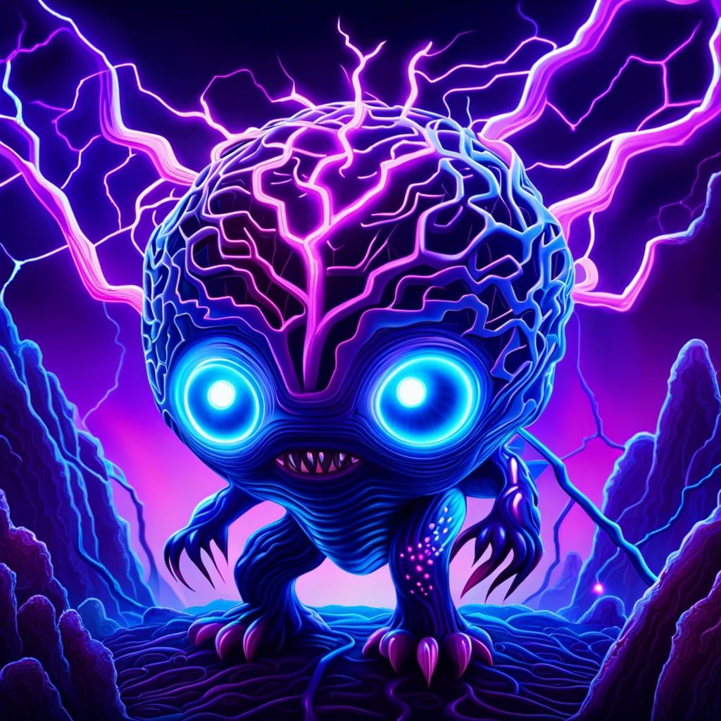 brain monster - AI Generated Artwork - NightCafe Creator