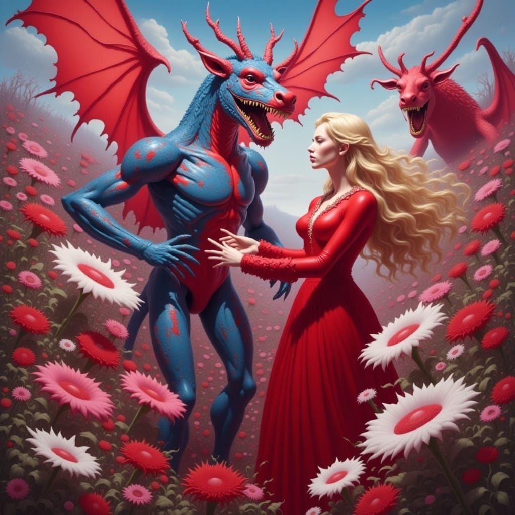  <lora:RED RISING:1.0> The princess and the demon