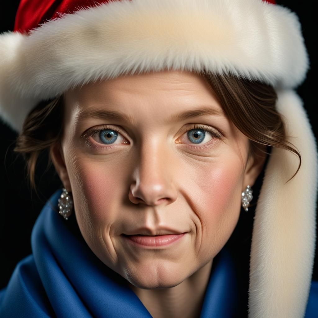 Royal family Christmas celebration  Close-up portrait, color...