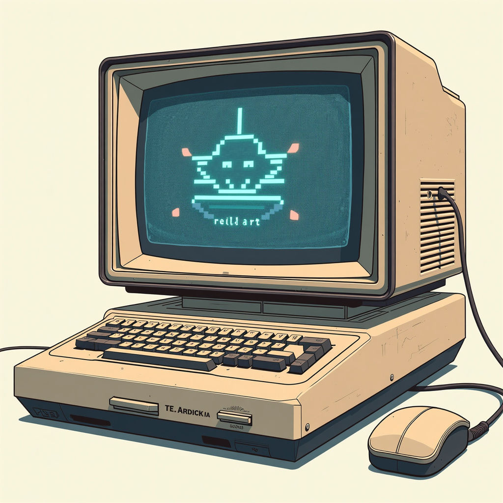 Retro 1980s Computer