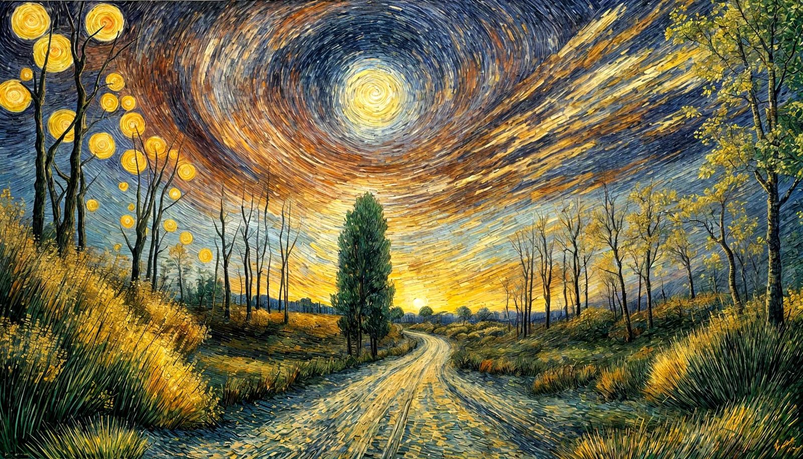 autumn sunset  by @photon