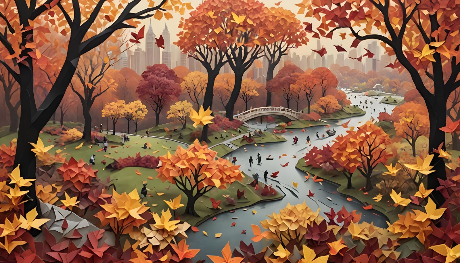 Origami Autumn   by @Jd