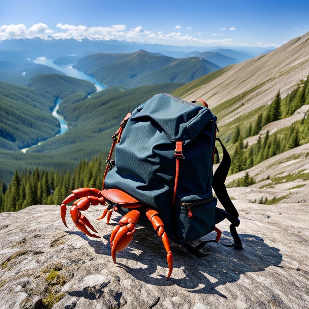 Backpacking crab 😁